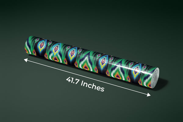 Ikat Ethnic Wallpaper, Abstract Mexican Mural, Oversized Custom Size Wall Art, Non-Woven, Non-Adhesive, Modern Wall Paper, Removable