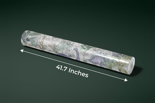 Blue Dino World Wallpaper, Jungle Mural, Oversized Custom Size Wall Art, Non-Woven, Non-Adhesive, Modern Wall Paper, Removable