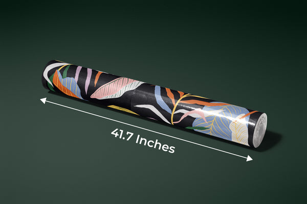 Colorful Leaves Wallpaper, Dark Background Mural, Oversized Custom Size Wall Art, Non-Woven, Non-Adhesive, Modern Wall Paper, Removable