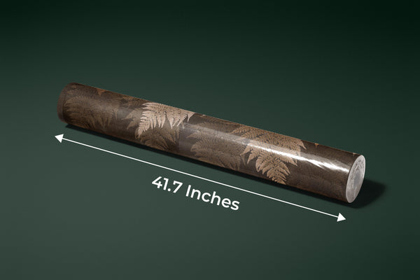 Tropical Leaves Wallpaper, Brown Tones Mural, Oversized Custom Size Wall Art, Non-Woven, Non-Adhesive, Modern Wall Paper, Removable