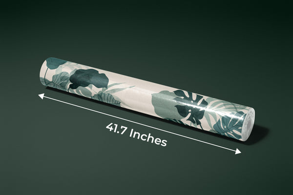 Abstract Botanical Wallpaper, Big Leaves Mural, Oversized Custom Size Wall Art, Non-Woven, Non-Adhesive, Modern Wall Paper, Removable