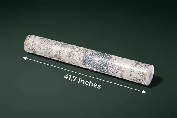 Vintage Tile Wallpaper, Hexagon Pattern Mural, Oversized Custom Size Wall Art, Non-Woven, Non-Adhesive, Modern Wall Paper, Removable