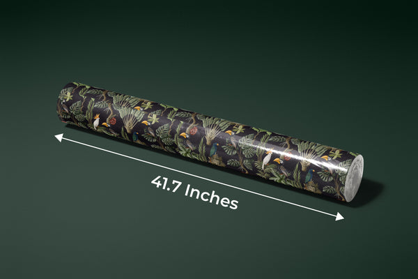 Exotic Plants and Birds Wallpaper, Forest Mural, Oversized Custom Size Wall Art, Non-Woven, Non-Adhesive, Modern Wall Paper, Removable