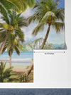 Realistic Beach Wallpaper, Landscape Mural, Oversized Custom Size Wall Art, Non-Woven, Non-Adhesive, Modern Wall Paper, Removable