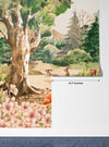 Forest Animals, Trees Wallpaper, Watercolor Mural, Oversized Custom Size Wall Art, Non-Woven, Non-Adhesive, Modern Wall Paper, Removable