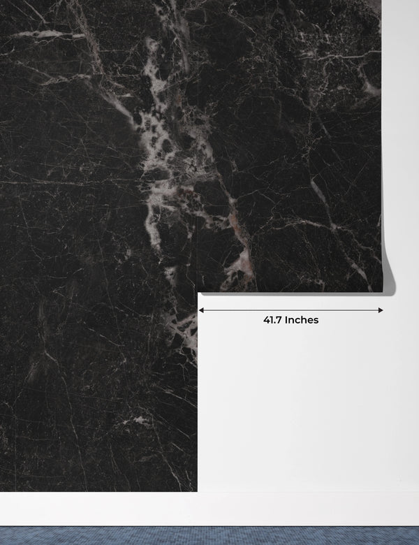 Black and White Granite Marble Background Wallpaper, Royal Mural, Oversized Custom Size Wall Art, Non-Woven, Non-Adhesive, Modern Wall Paper, Removable