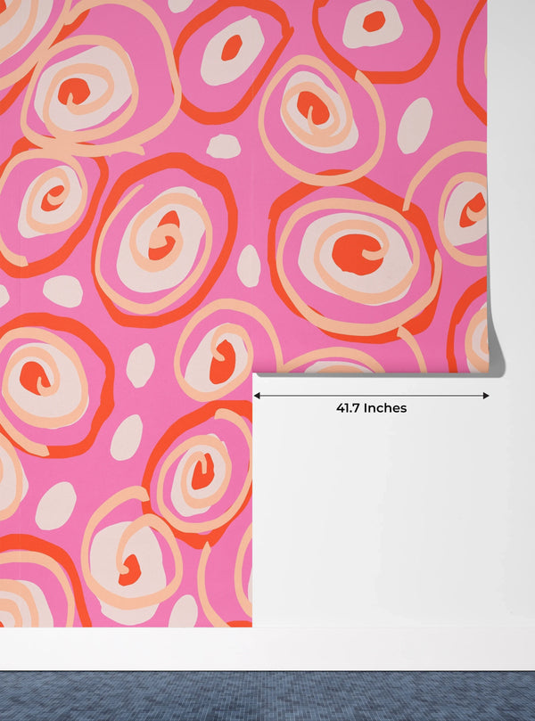 Colorful Abstract Wallpaper, Seamless Pattern Mural, Oversized Custom Size Wall Art, Non-Woven, Non-Adhesive, Modern Wall Paper, Removable