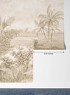 Tropics, Lake Wallpaper, Forest Mural, Oversized Custom Size Wall Art, Non-Woven, Non-Adhesive, Modern Wall Paper, Removable