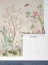 Blossom Trees Wallpaper, Sparrows Mural, Oversized Custom Size Wall Art, Non-Woven, Non-Adhesive, Modern Wall Paper, Removable