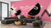 Geometric Shapes Wallpaper, Pink Background Mural, Oversized Custom Size Wall Art, Non - Woven, Non - Adhesive, Modern Wall Paper, Removable - Adawall Wallpaper - Registered Trade Accounts Only, Wallpaper Wholesale Account - W77635 - Adawall Wholesale - Wallpaper Wholesaler
