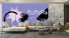 Geometric Shapes Wallpaper, Purple Background Mural, Oversized Custom Size Wall Art, Non - Woven, Non - Adhesive, Modern Wall Paper, Removable - Adawall Wallpaper - Registered Trade Accounts Only, Wallpaper Wholesale Account - W77637 - Adawall Wholesale - Wallpaper Wholesaler