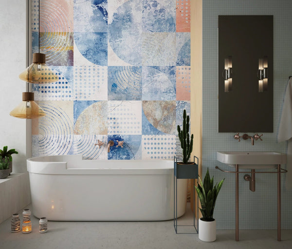 Geometric Wallpaper, Loft, Classic and Modern Style Mural, Oversized Custom Size Wall Art, Non - Woven, Non - Adhesive, Modern Wall Paper, Removable - Adawall Wallpaper - Registered Trade Accounts Only, Wallpaper Wholesale Account - W77510 - Adawall Wholesale - Wallpaper Wholesaler