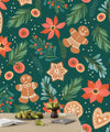 Gingerbreads Wallpaper, Seamless Pattern Mural, Oversized Custom Size Wall Art, Non - Woven, Non - Adhesive, Modern Wall Paper, Removable - Adawall Wallpaper - Registered Trade Accounts Only, Wallpaper Wholesale Account - W78066 - Adawall Wholesale - Wallpaper Wholesaler