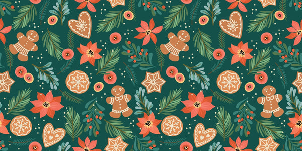 Gingerbreads Wallpaper, Seamless Pattern Mural, Oversized Custom Size Wall Art, Non - Woven, Non - Adhesive, Modern Wall Paper, Removable - Adawall Wallpaper - Registered Trade Accounts Only, Wallpaper Wholesale Account - W78066 - Adawall Wholesale - Wallpaper Wholesaler
