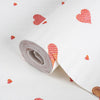 Girls Room Hearts Wallpaper, Textured Wallpaper, Girls Bedroom Wall Paper, Nursery Wallcovering, 114 sq ft, Light Yellow, Washable, Durable - Adawall Wallpaper - Registered Trade Accounts Only, Wallpaper Wholesale Account - 8905-1 - Adawall Wholesale - Wallpaper Wholesaler