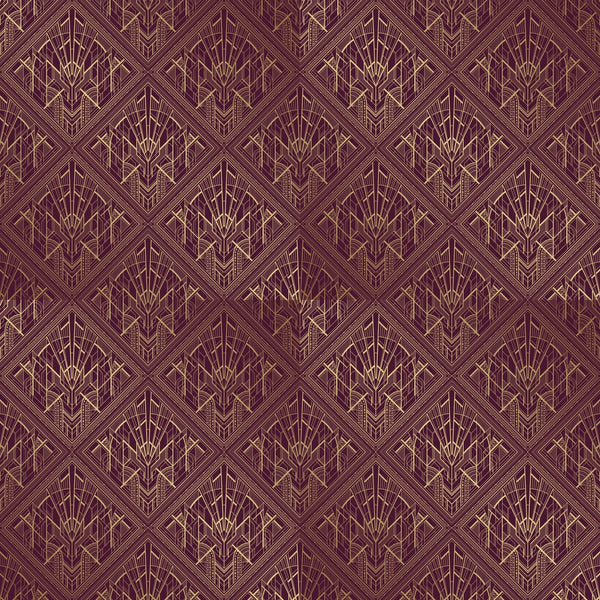 Gold Art Deco Wallpaper, Dark Red Background Mural, Oversized Custom Size Wall Art, Non - Woven, Non - Adhesive, Modern Wall Paper, Removable - Adawall Wallpaper - Registered Trade Accounts Only, Wallpaper Wholesale Account - W77804 - Adawall Wholesale - Wallpaper Wholesaler