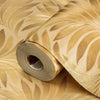 Gold Luxury Leaves Solid Color Shades Wallpaper, Deep Embossed Flocked Velvet Feeling Design - Adawall Wallpaper - Registered Trade Accounts Only, Wallpaper Wholesale Account - 7812-5 - Adawall Wholesale - Wallpaper Wholesaler
