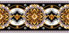 Golden Baroque Wallpaper, Black Background Mural, Oversized Custom Size Wall Art, Non - Woven, Non - Adhesive, Modern Wall Paper, Removable - Adawall Wallpaper - Registered Trade Accounts Only, Wallpaper Wholesale Account - W77691 - Adawall Wholesale - Wallpaper Wholesaler