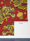 Golden Chinese Dragons Wallpaper, Seamless Pattern Mural, Oversized Custom Size Wall Art, Non - Woven, Non - Adhesive, Modern Wall Paper, Removable - Adawall Wallpaper - Registered Trade Accounts Only, Wallpaper Wholesale Account - W78105 - Adawall Wholesale - Wallpaper Wholesaler