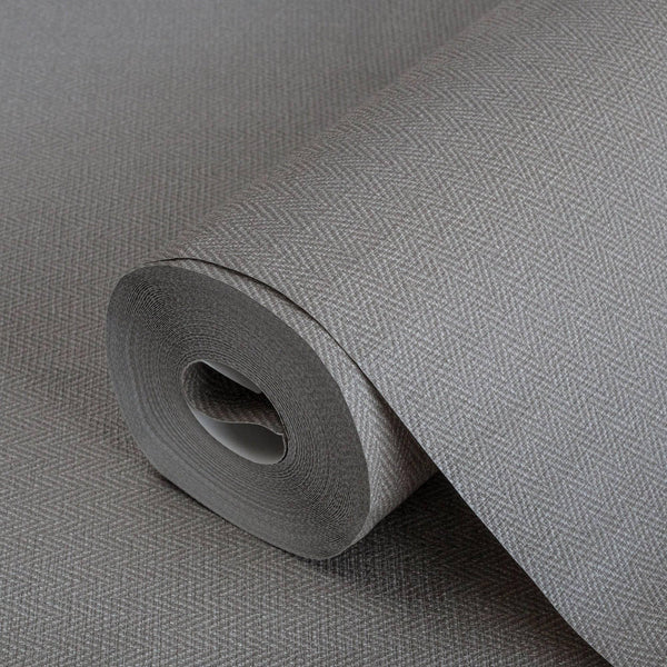 Gray Chevron Wallpaper, Textured Modern Fabric Like Wallcovering, Solid Neutral Colors - Adawall Wallpaper - Registered Trade Accounts Only, Wallpaper Wholesale Account - 3701-5 - Adawall Wholesale - Wallpaper Wholesaler
