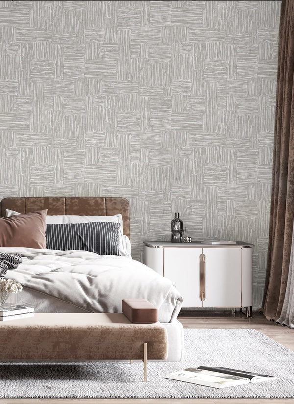 Gray Muse Brush Stroke Textured Wallpaper, Modern Minimalist Wall Covering, Neutral Shimmer Wall Decor - Adawall Wallpaper -Registered Trade Accounts Only, Wallpaper Wholesale Account - 25101-2 - Adawall Wholesale - Wallpaper Wholesaler