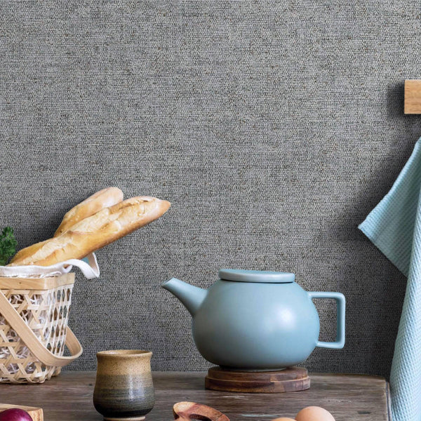 Gray Sparkling Linen Texture Textured Wallpaper, Classical Woven Fabric Decorative Wallcovering - Adawall Wallpaper - Registered Trade Accounts Only, Wallpaper Wholesale Account - 7816-4 - Adawall Wholesale - Wallpaper Wholesaler