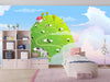 Green Hill Wallpaper, Sheep Mural, Oversized Custom Size Wall Art, Non - Woven, Non - Adhesive, Modern Wall Paper, Removable - Adawall Wallpaper - Registered Trade Accounts Only, Wallpaper Wholesale Account - W78132 - Adawall Wholesale - Wallpaper Wholesaler
