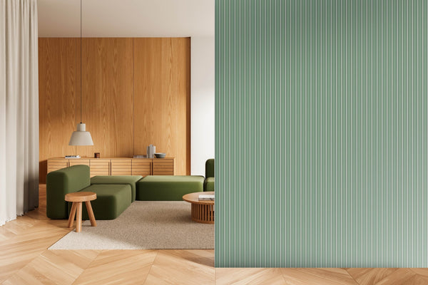 Green Modern Striped Panel , PS Wall Home Decoration Panel - Premium Quality - Adawall Wallpaper - Registered Trade Accounts Only, Wallpaper Wholesale Account - APS811 - Adawall Wholesale - Wallpaper Wholesaler
