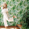 Green Palm Trees Embossed Wallpaper, Rich Textured Wallcovering, Large 114 sq ft Roll, Washable, Sturdy, Plants Leaves Wallpaper, Wall Decor - Adawall Wallpaper - Registered Trade Accounts Only, Wallpaper Wholesale Account - 4714-3 - Adawall Wholesale - Wallpaper Wholesaler