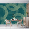 Green Stippled Circles Wallpaper, Seamless Pattern Mural, Oversized Custom Size Wall Art, Non - Woven, Non - Adhesive, Modern Wall Paper, Removable - Adawall Wallpaper - Registered Trade Accounts Only, Wallpaper Wholesale Account - W77587 - Adawall Wholesale - Wallpaper Wholesaler