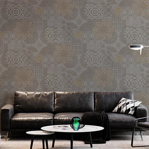 Grey ,Bronze Damask Quilted 3D Embossed wallpaper, Flocked Rich Textured Velvet Feel Luxury Wallcovering - Adawall Wallpaper - Registered Trade Accounts Only, Wallpaper Wholesale Account - 1409-5 - Adawall Wholesale - Wallpaper Wholesaler