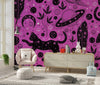 Halloween Style, Cats Wallpaper, Seamless Pattern Mural, Oversized Custom Size Wall Art, Non - Woven, Non - Adhesive, Modern Wall Paper, Removable - Adawall Wallpaper - Registered Trade Accounts Only, Wallpaper Wholesale Account - W77874 - Adawall Wholesale - Wallpaper Wholesaler