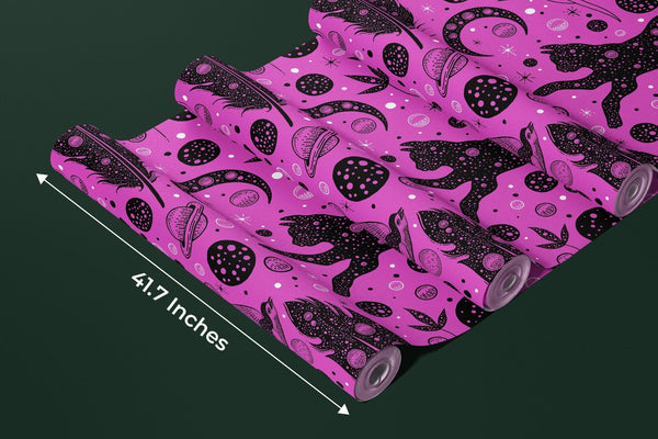 Halloween Style, Cats Wallpaper, Seamless Pattern Mural, Oversized Custom Size Wall Art, Non - Woven, Non - Adhesive, Modern Wall Paper, Removable - Adawall Wallpaper - Registered Trade Accounts Only, Wallpaper Wholesale Account - W77874 - Adawall Wholesale - Wallpaper Wholesaler