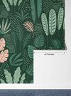 Hand Drawn Tropical Leaves Wallpaper, Seamless Pattern Mural, Oversized Custom Size Wall Art, Non - Woven, Non - Adhesive, Modern Wall Paper, Removable - Adawall Wallpaper - Registered Trade Accounts Only, Wallpaper Wholesale Account - W78026 - Adawall Wholesale - Wallpaper Wholesaler
