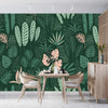 Hand Drawn Tropical Leaves Wallpaper, Seamless Pattern Mural, Oversized Custom Size Wall Art, Non - Woven, Non - Adhesive, Modern Wall Paper, Removable - Adawall Wallpaper - Registered Trade Accounts Only, Wallpaper Wholesale Account - W78026 - Adawall Wholesale - Wallpaper Wholesaler