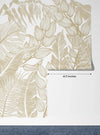 Horizontal Golden Leaves Wallpaper, Seamless Pattern Mural, Oversized Custom Size Wall Art, Non - Woven, Non - Adhesive, Modern Wall Paper, Removable - Adawall Wallpaper - Registered Trade Accounts Only, Wallpaper Wholesale Account - W78063 - Adawall Wholesale - Wallpaper Wholesaler