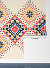 Ikat Colorful Wallpaper, Seamless Pattern Mural, Oversized Custom Size Wall Art, Non - Woven, Non - Adhesive, Modern Wall Paper, Removable - Adawall Wallpaper - Registered Trade Accounts Only, Wallpaper Wholesale Account - W77676 - Adawall Wholesale - Wallpaper Wholesaler