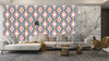 Ikat Folklore Wallpaper, Seamless Pattern Mural, Oversized Custom Size Wall Art, Non - Woven, Non - Adhesive, Modern Wall Paper, Removable - Adawall Wallpaper - Registered Trade Accounts Only, Wallpaper Wholesale Account - W77679 - Adawall Wholesale - Wallpaper Wholesaler