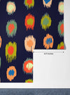Ikat Polka Dot Wallpaper, Seamless Pattern Mural, Oversized Custom Size Wall Art, Non - Woven, Non - Adhesive, Modern Wall Paper, Removable - Adawall Wallpaper - Registered Trade Accounts Only, Wallpaper Wholesale Account - W77682 - Adawall Wholesale - Wallpaper Wholesaler