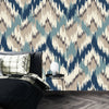 Ikat Wallpaper, Seamless Pattern Mural, Oversized Custom Size Wall Art, Non - Woven, Non - Adhesive, Modern Wall Paper, Removable - Adawall Wallpaper - Registered Trade Accounts Only, Wallpaper Wholesale Account - W77562 - Adawall Wholesale - Wallpaper Wholesaler