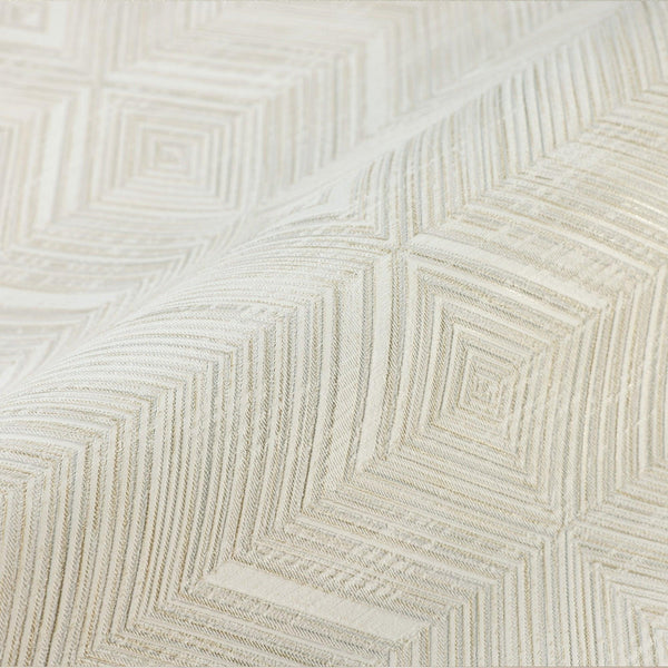 Ivory Geometric Modern Textured Wallpaper, Contemporary Minimalist Wallcovering, Wall Accent - Walloro High End Wallcoverings & More