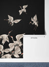 Japanese White Cranes Wallpaper, Seamless Pattern Mural, Oversized Custom Size Wall Art, Non - Woven, Non - Adhesive, Modern Wall Paper, Removable - Adawall Wallpaper - Registered Trade Accounts Only, Wallpaper Wholesale Account - W77686 - Adawall Wholesale - Wallpaper Wholesaler
