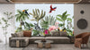 Jungle Animals Wallpaper, Flowers Mural, Oversized Custom Size Wall Art, Non - Woven, Non - Adhesive, Modern Wall Paper, Removable - Adawall Wallpaper - Registered Trade Accounts Only, Wallpaper Wholesale Account - W77660 - Adawall Wholesale - Wallpaper Wholesaler