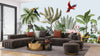 Jungle Animals Wallpaper, Flowers Mural, Oversized Custom Size Wall Art, Non - Woven, Non - Adhesive, Modern Wall Paper, Removable - Adawall Wallpaper - Registered Trade Accounts Only, Wallpaper Wholesale Account - W77660 - Adawall Wholesale - Wallpaper Wholesaler