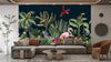 Jungle Animals Wallpaper, Tropical Plants Mural, Oversized Custom Size Wall Art, Non - Woven, Non - Adhesive, Modern Wall Paper, Removable - Adawall Wallpaper - Registered Trade Accounts Only, Wallpaper Wholesale Account - W77657 - Adawall Wholesale - Wallpaper Wholesaler