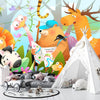 Kids Adventure Wallpaper, Jungle Animals Mural, Oversized Custom Size Wall Art, Non - Woven, Non - Adhesive, Modern Wall Paper, Removable - Adawall Wallpaper - Registered Trade Accounts Only, Wallpaper Wholesale Account - W78116 - Adawall Wholesale - Wallpaper Wholesaler