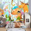 Kids Adventure Wallpaper, Jungle Animals Mural, Oversized Custom Size Wall Art, Non - Woven, Non - Adhesive, Modern Wall Paper, Removable - Adawall Wallpaper - Registered Trade Accounts Only, Wallpaper Wholesale Account - W78116 - Adawall Wholesale - Wallpaper Wholesaler