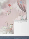 Kids Balloon Wallpaper, Animals Mural, Oversized Custom Size Wall Art, Non - Woven, Non - Adhesive, Modern Wall Paper, Removable - Adawall Wallpaper - Registered Trade Accounts Only, Wallpaper Wholesale Account - W77780 - Adawall Wholesale - Wallpaper Wholesaler