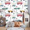 Kids Colorful Cars Wallpaper, Seamless Pattern Mural, Oversized Custom Size Wall Art, Non - Woven, Non - Adhesive, Modern Wall Paper, Removable - Adawall Wallpaper - Registered Trade Accounts Only, Wallpaper Wholesale Account - W78018 - Adawall Wholesale - Wallpaper Wholesaler
