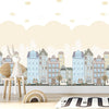 Kids Room Wallpaper, Textured Wallpaper, Apartments Cityscape Scene Boys Girls Bedroom Wall Paper, Nursery Wallcovering, 114 sq ft, Unisex - Adawall Wallpaper - Registered Trade Accounts Only, Wallpaper Wholesale Account - 8903-2 - Adawall Wholesale - Wallpaper Wholesaler